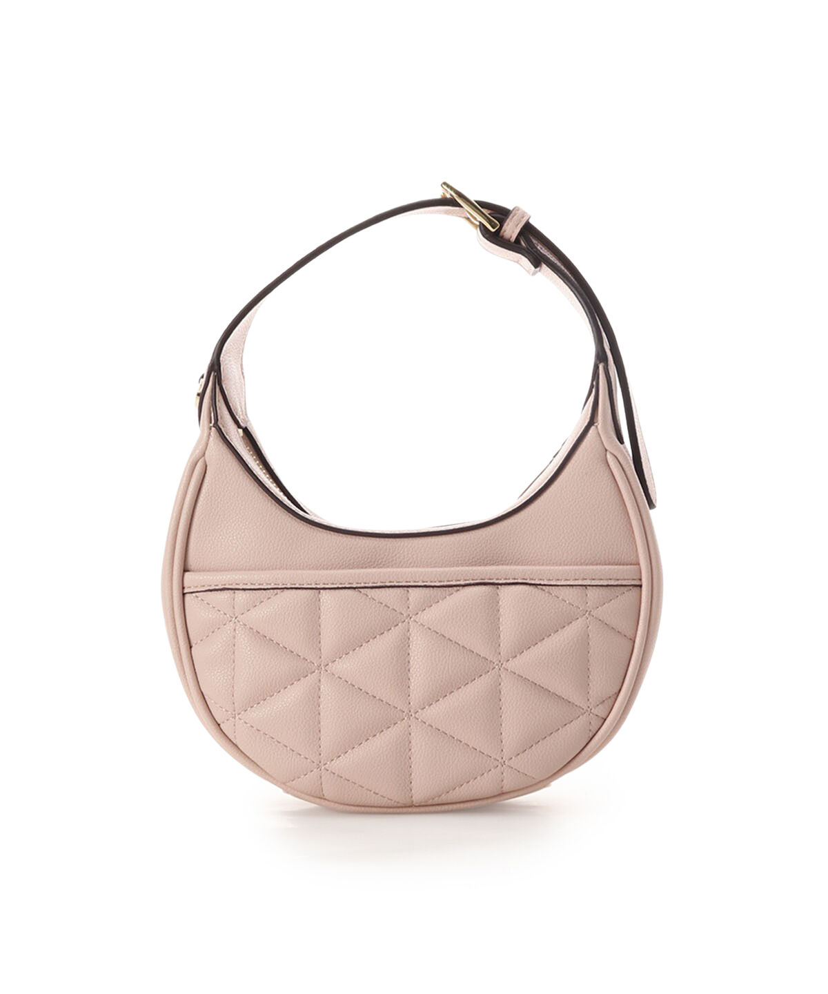 Samantha Vega「キルティングスタッズハーフムーンバッグ」|ハンドバッグ|