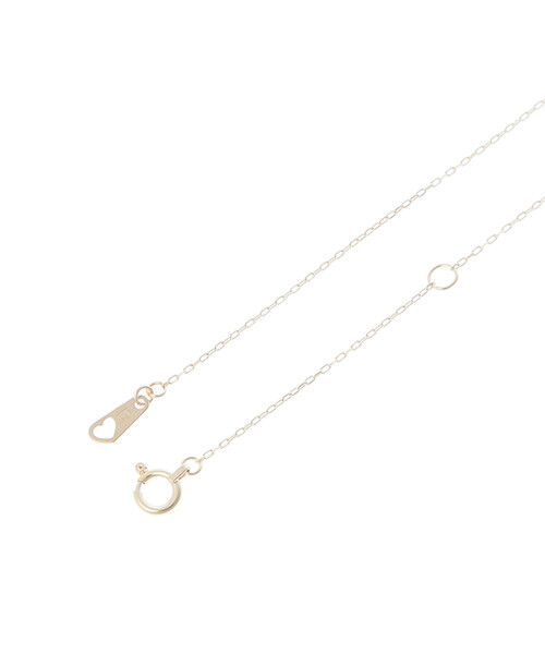 Samantha Tiara「K10 YG Infinity Love Knot バースデーストーンネックレス≪3月 誕生石≫」|ネックレス|