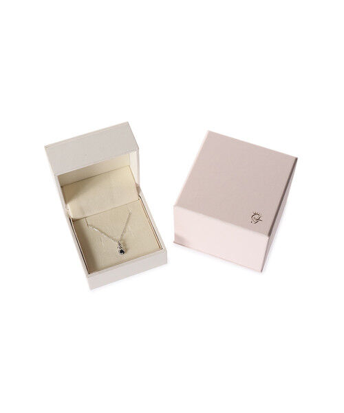 Samantha Tiara「K10 WG Infinity Love Knot バースデーストーンネックレス《9月 誕生石》」|ネックレス|