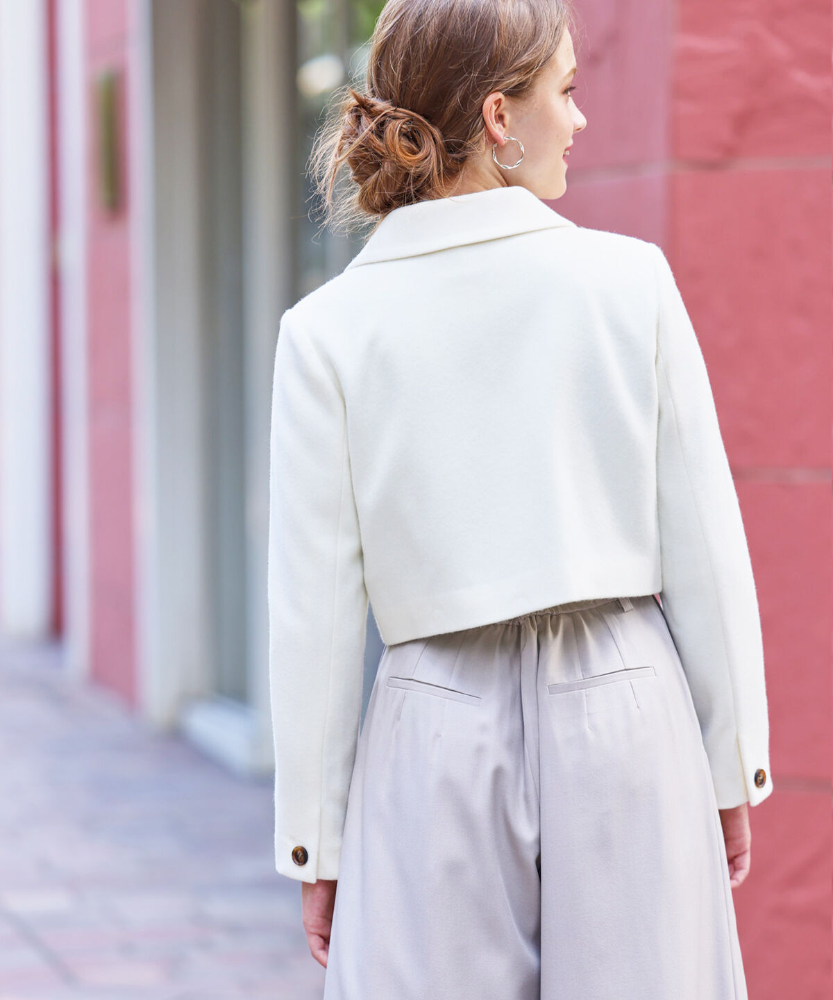 アンドクチュール「ウールメルトンショートジャケットコート」|その他|