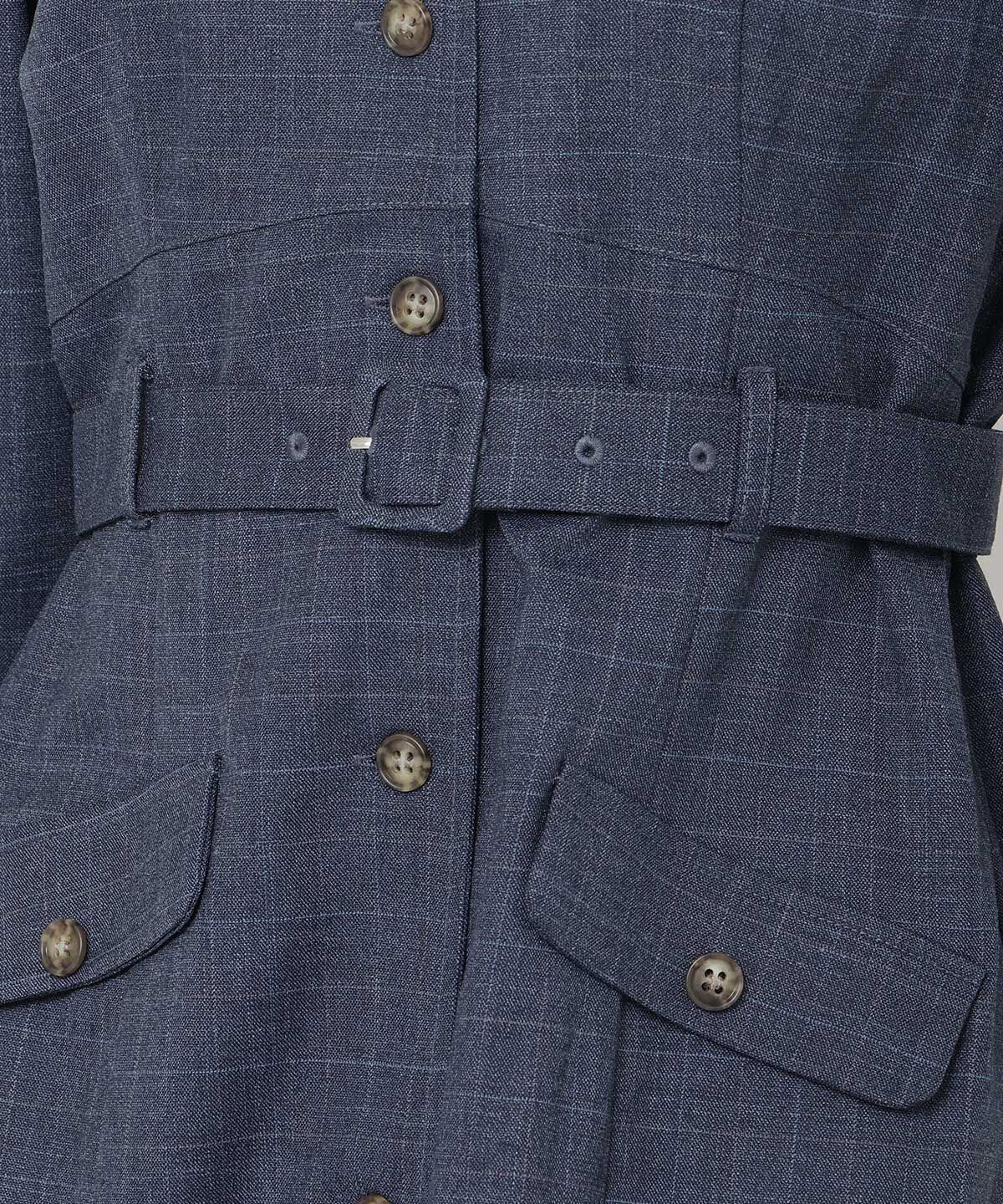 アンドクチュール「パワショルテーラーカラー長袖ワンピース」|ワンピース|