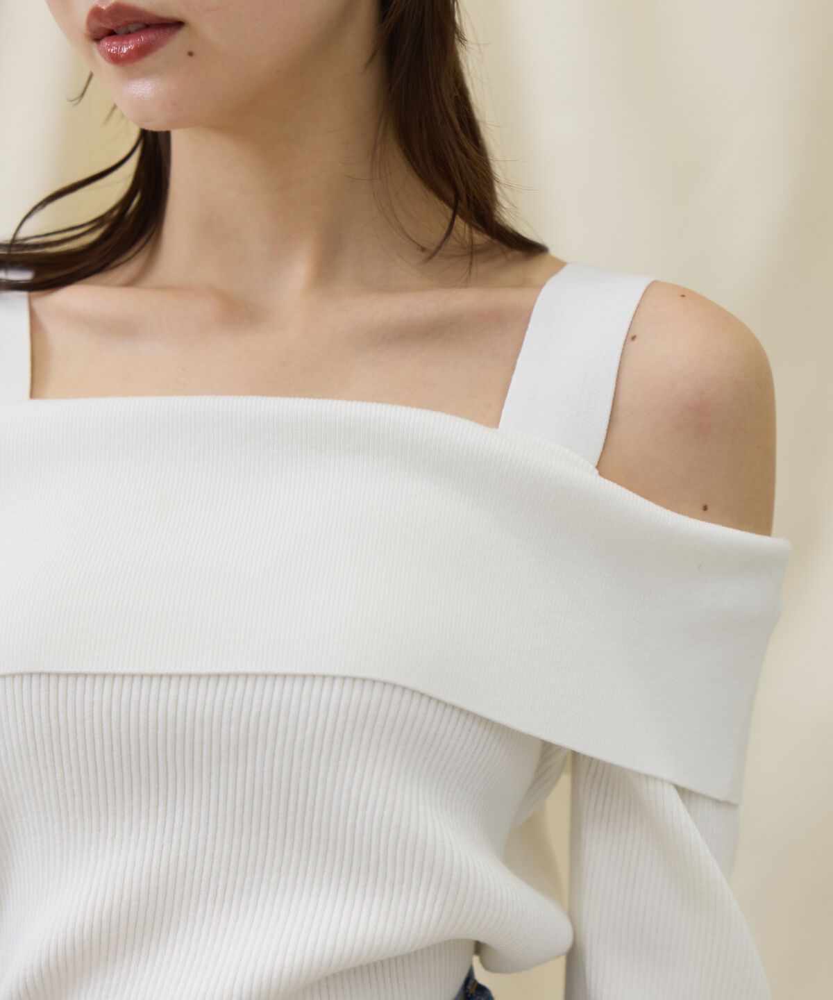 アンドクチュール「オフショルニットプルオーバー」|ニット・セーター|