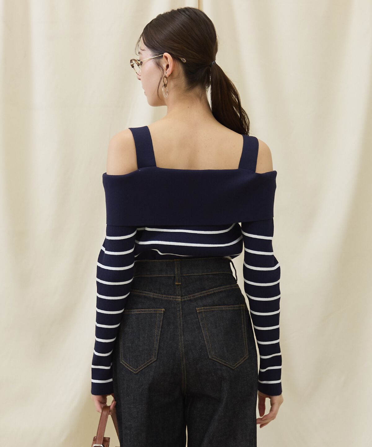 アンドクチュール「オフショルニットプルオーバー」|ニット・セーター|