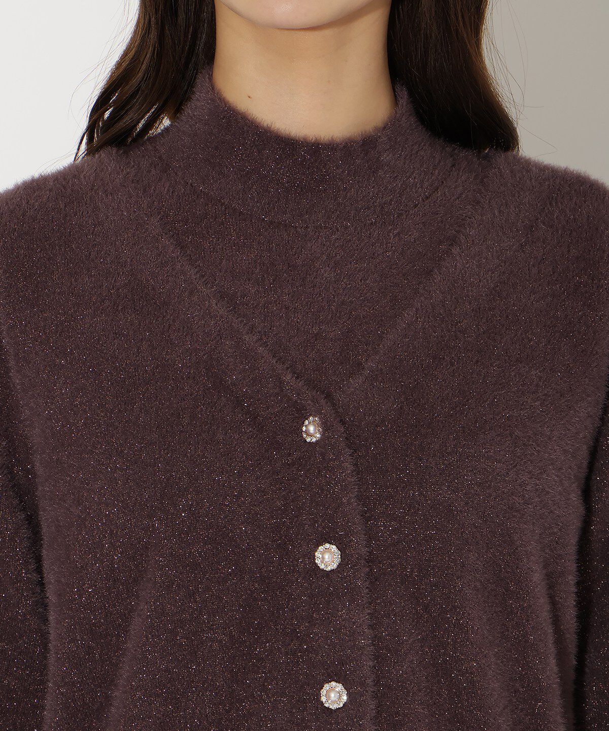 アンドクチュール「ラメフェザーニットアンサンブル」|ワンピース|