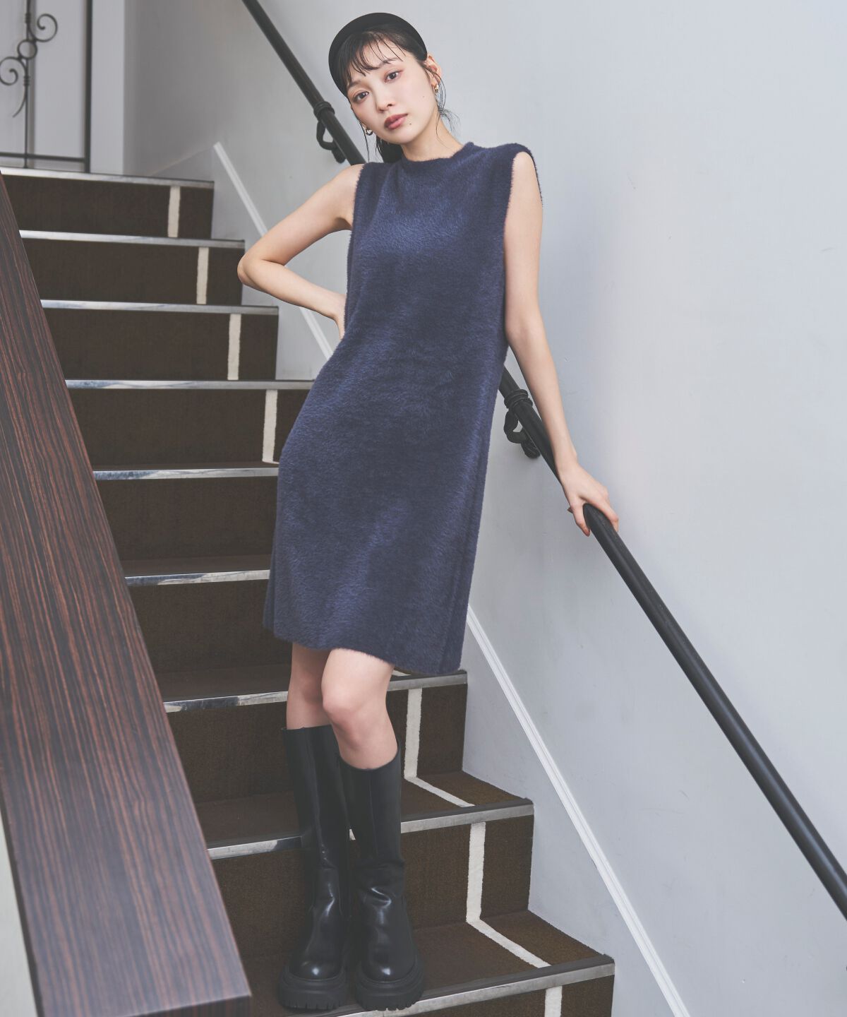 アンドクチュール「ラメフェザーニットアンサンブル」|ワンピース|