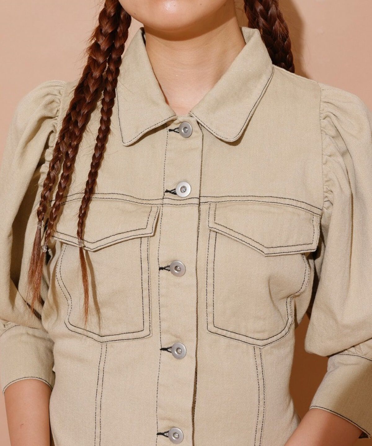 REDYAZEL「ボリュームスリーブワンピース」|ワンピース|