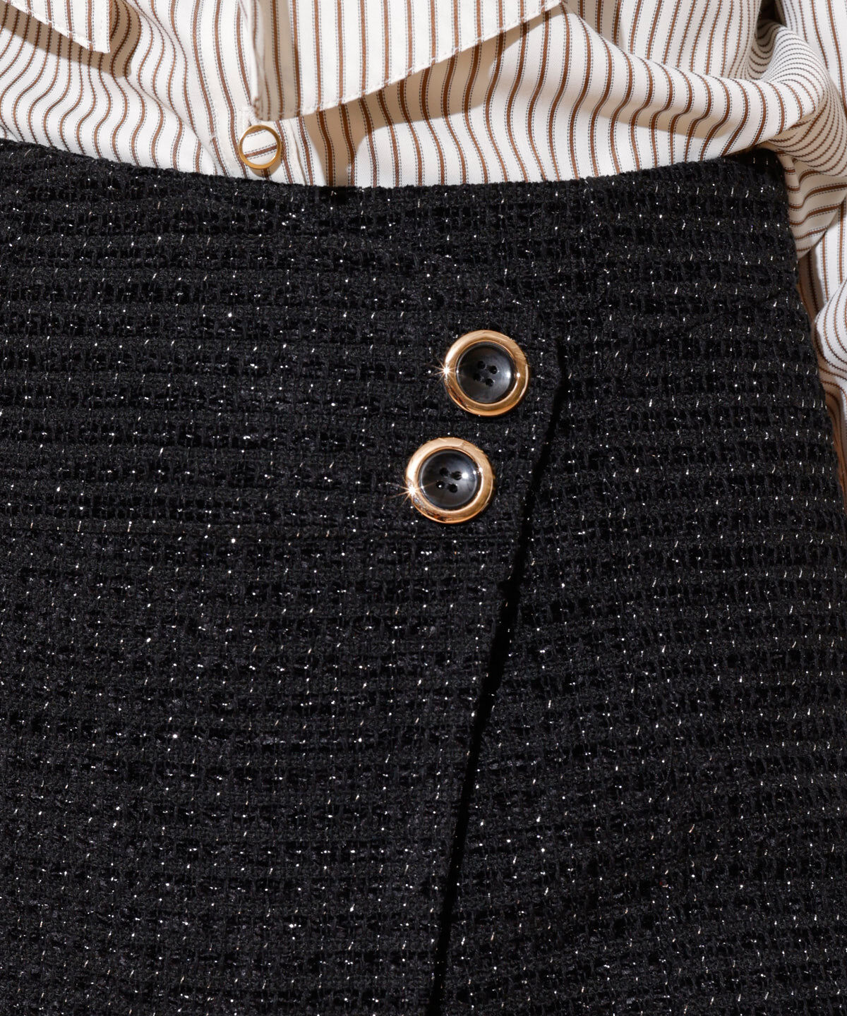 REDYAZEL「ツィードラップショートパンツ」|キュロット|