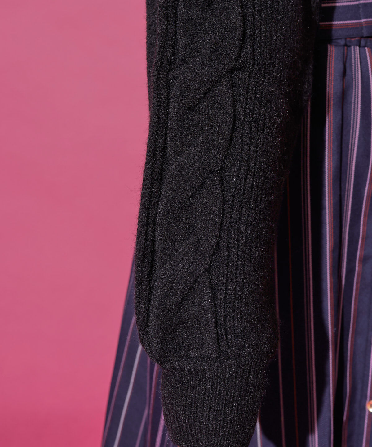 REDYAZEL「バックレースアップケーブルボレロ」|カーディガン|