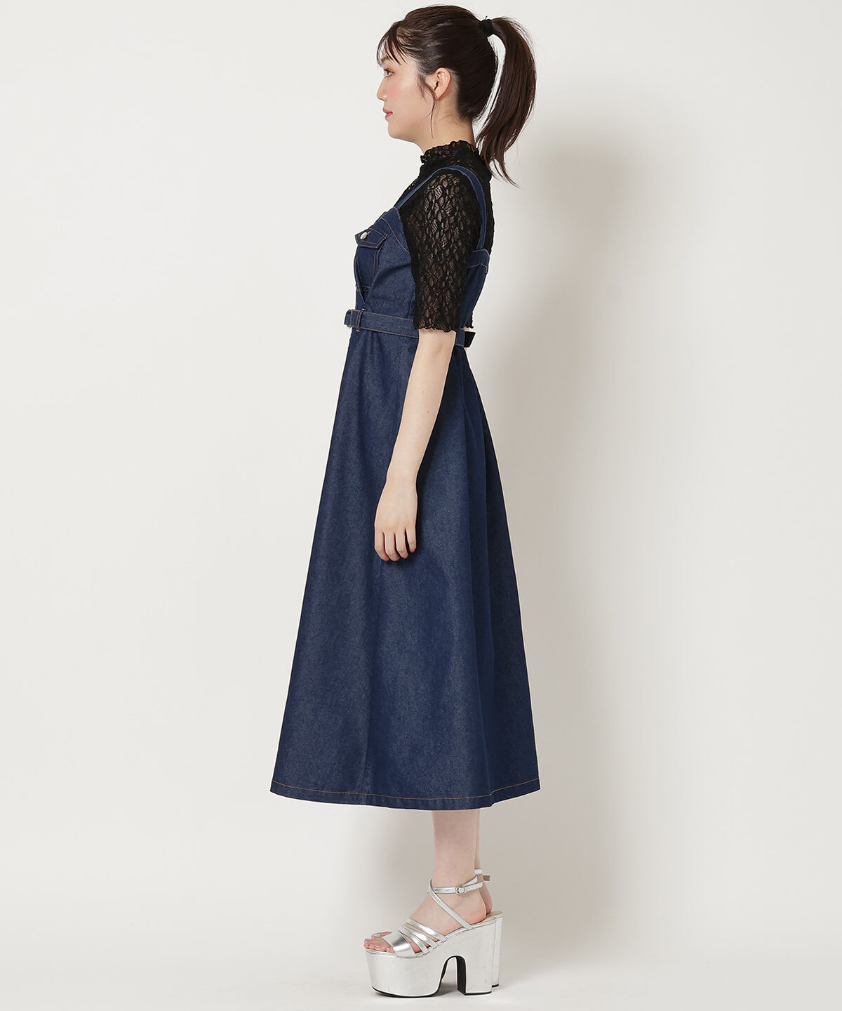 REDYAZEL「デニムキャミワンピース」|ワンピース|