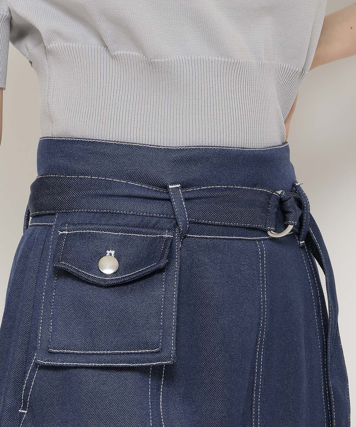 REDYAZEL「ポケット付きベルテッドミニスカート」|スカート|