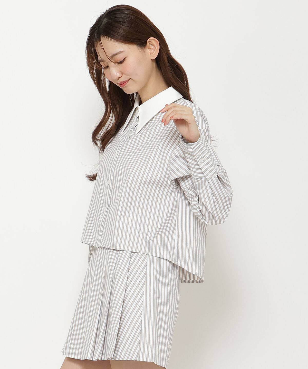 REDYAZEL「クレリックストライプシャツ」|シャツ・ブラウス|