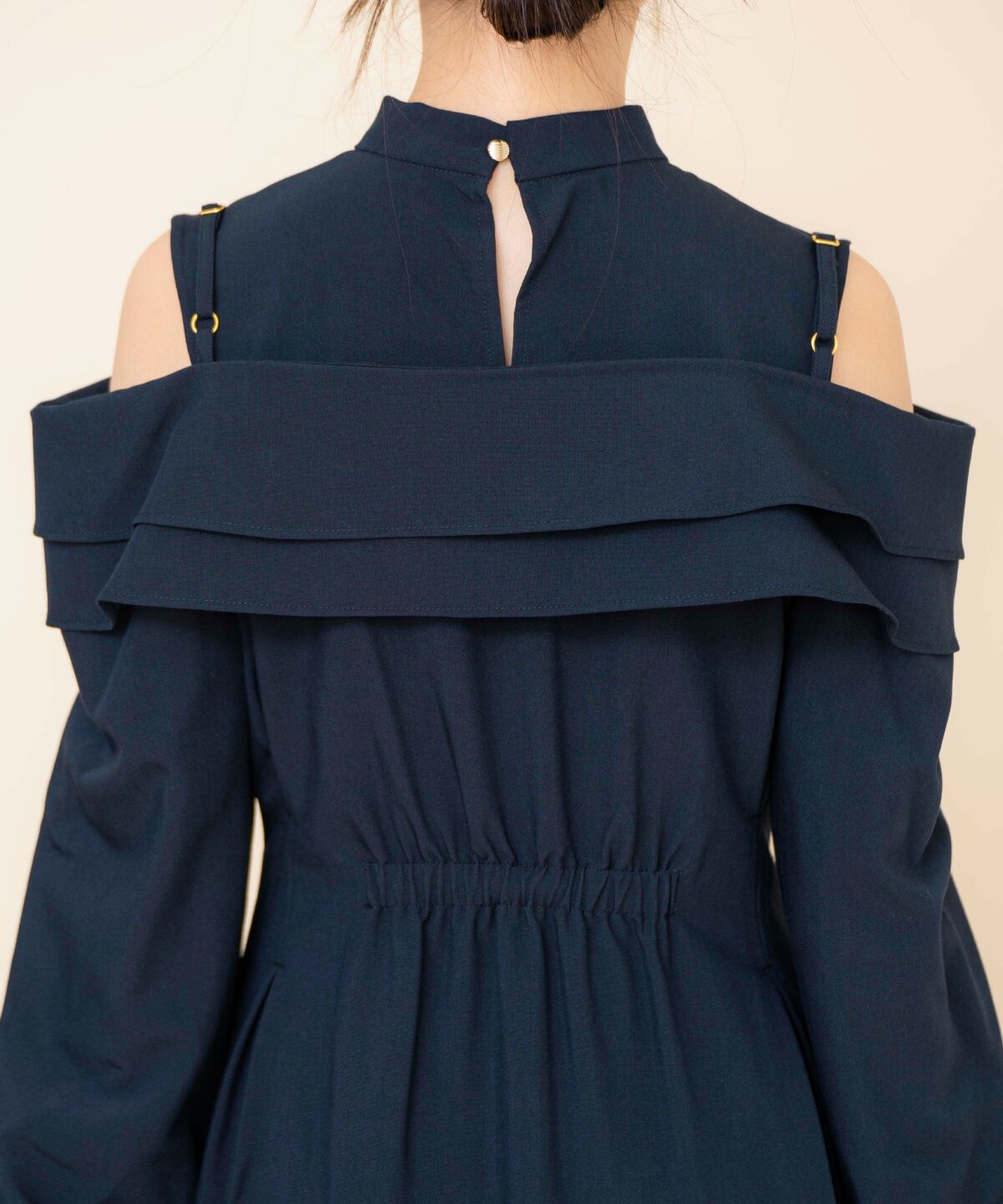 REDYAZEL「オープンショルダーシャツワンピース」|ワンピース|