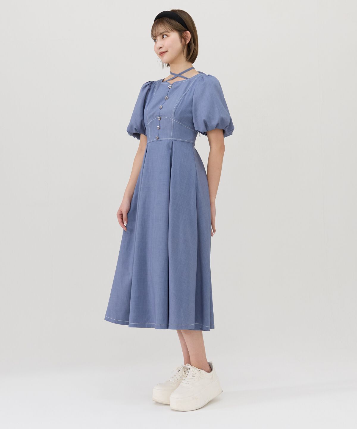 REDYAZEL「バルーンスリーブワンピース」|ワンピース|