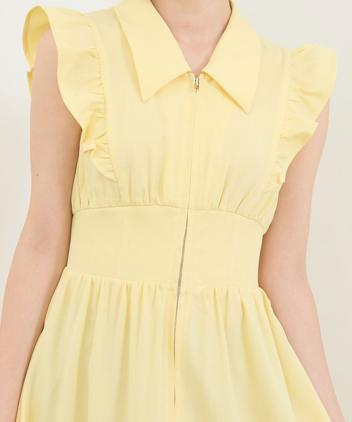 REDYAZEL「フロントZIPティアードワンピース」|ワンピース|