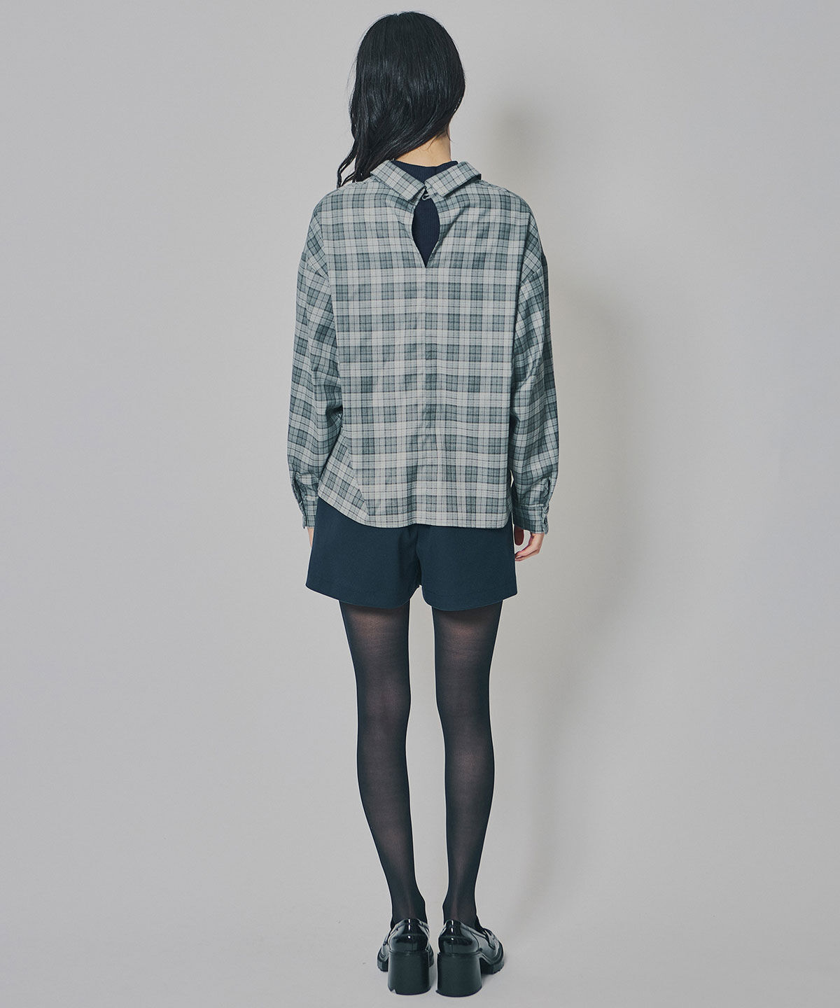 REDYAZEL「マルチウェイオフショルチェックシャツ&times;タンクトップ」|シャツ・ブラウス|