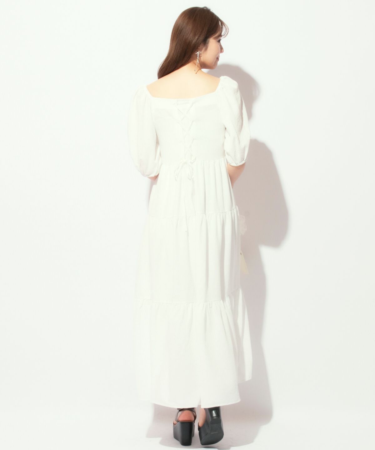WILLSELECTION「ボリューム袖ティアードワンピース」|ワンピース|