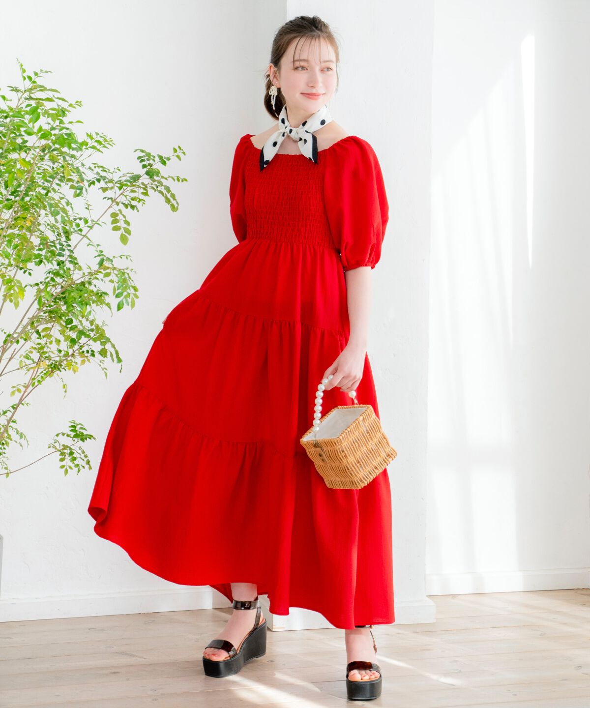 WILLSELECTION「ボリューム袖ティアードワンピース」|ワンピース|