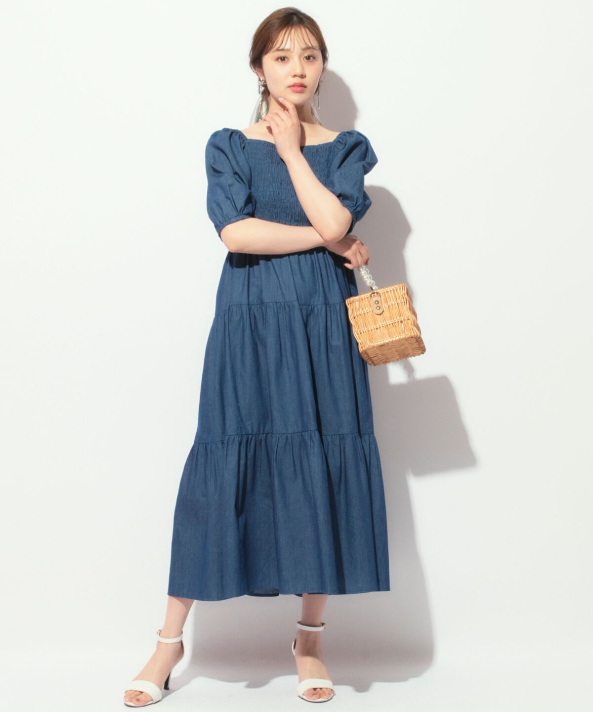 WILLSELECTION「ボリューム袖ティアードワンピース」|ワンピース|