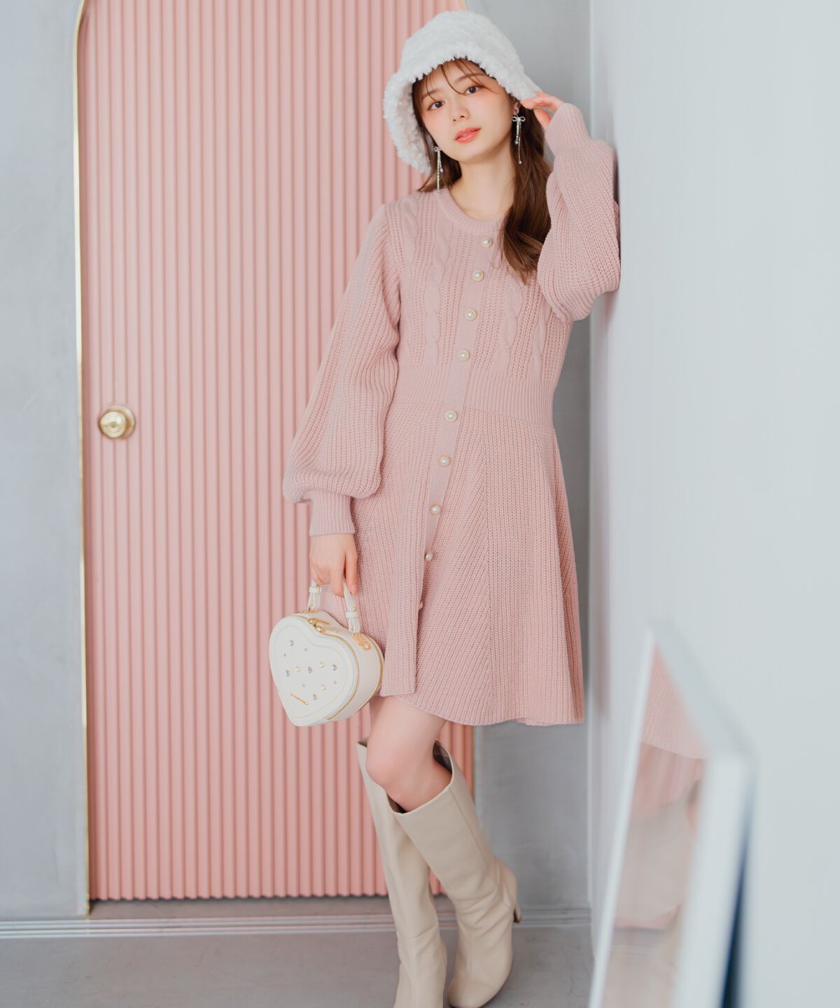 WILLSELECTION「ケーブルニットワンピース」|ワンピース|