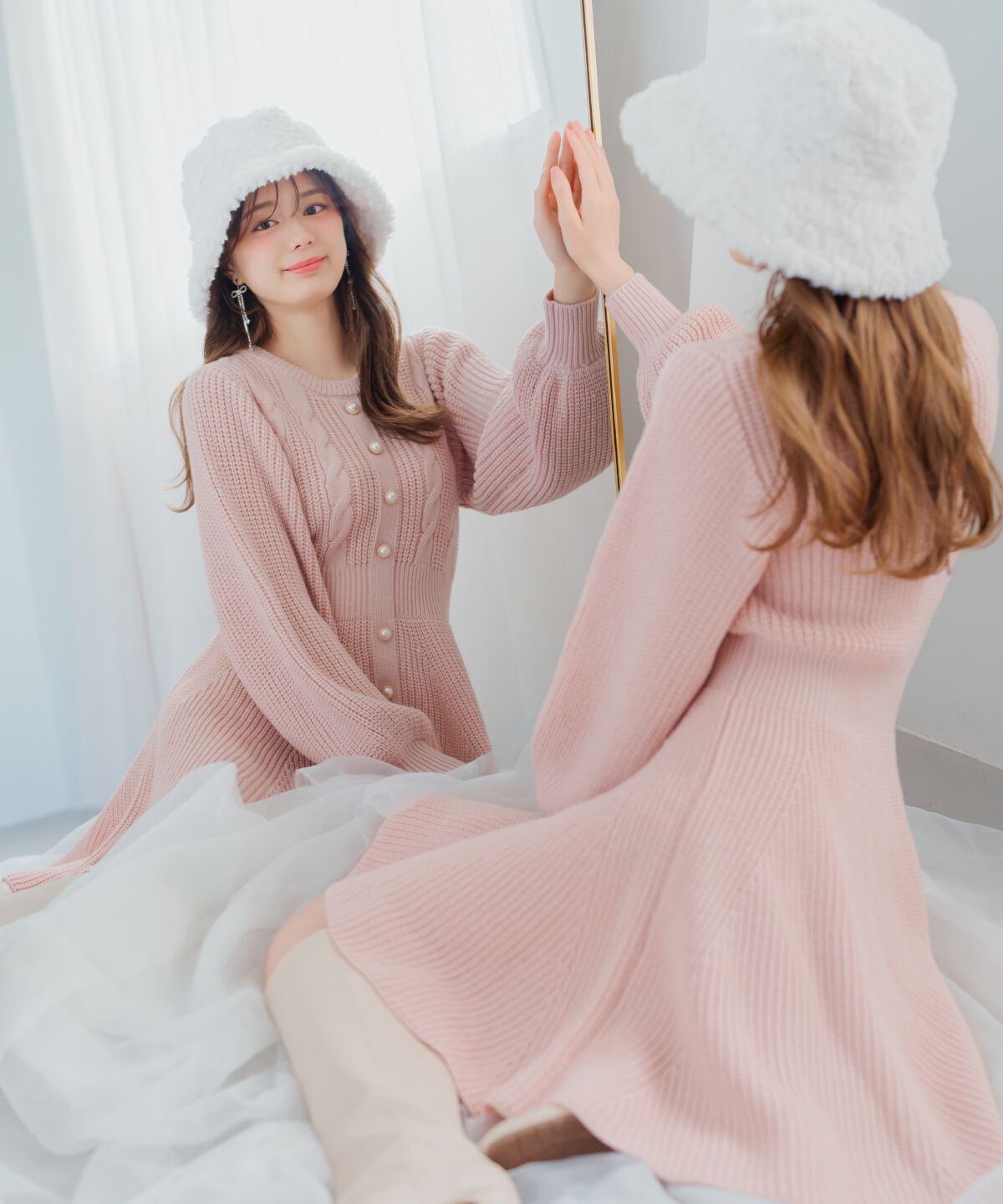 WILLSELECTION「ケーブルニットワンピース」|ワンピース|