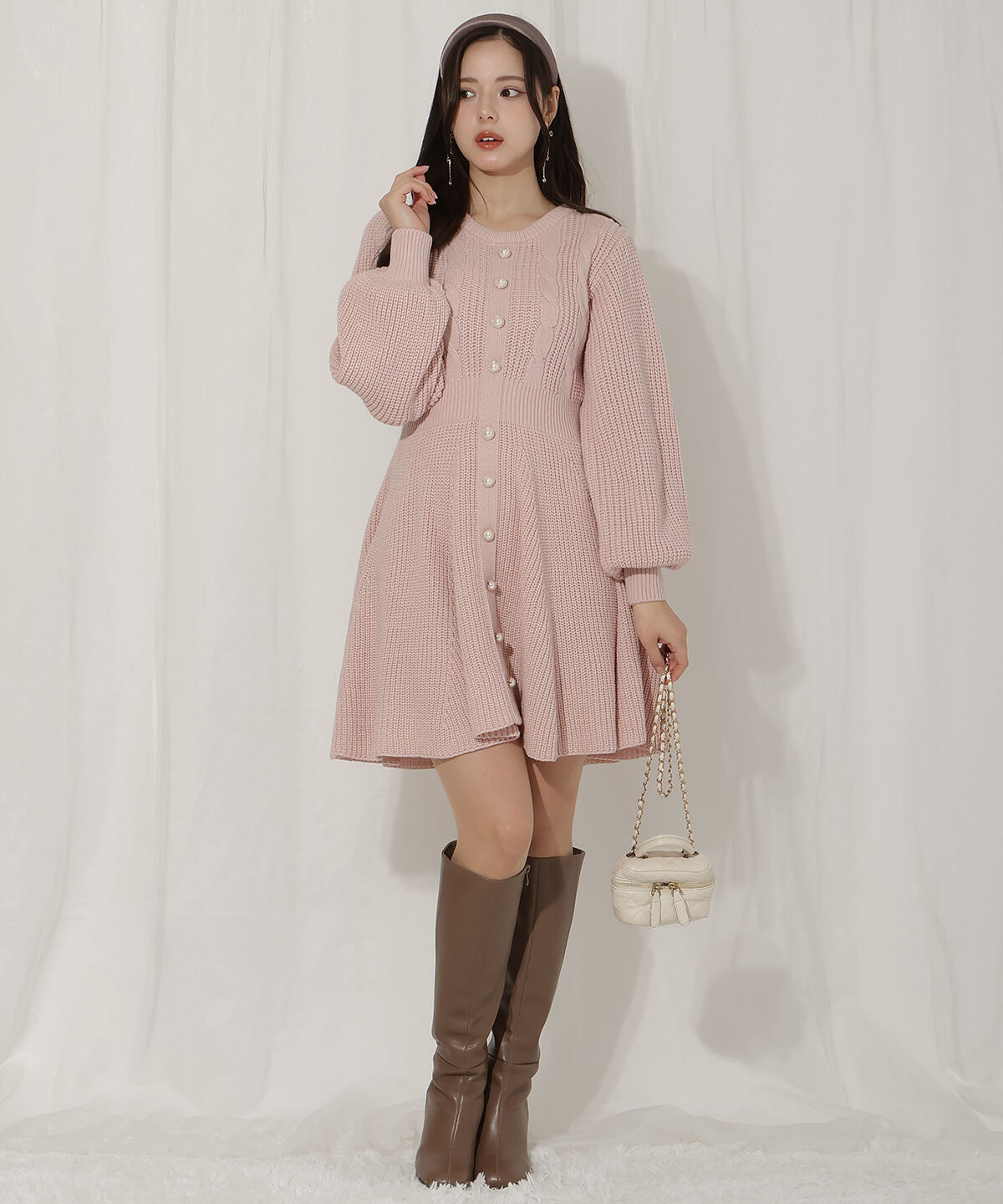 WILLSELECTION「ケーブルニットワンピース」|ワンピース|