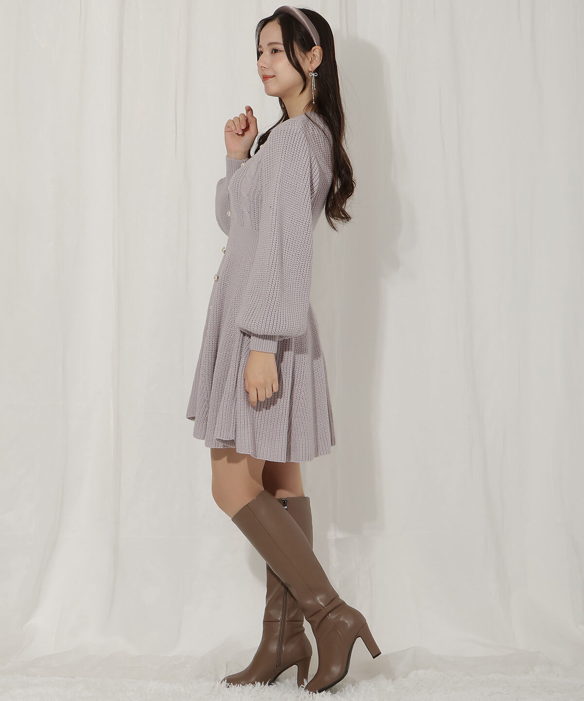 WILLSELECTION「ケーブルニットワンピース」|ワンピース|