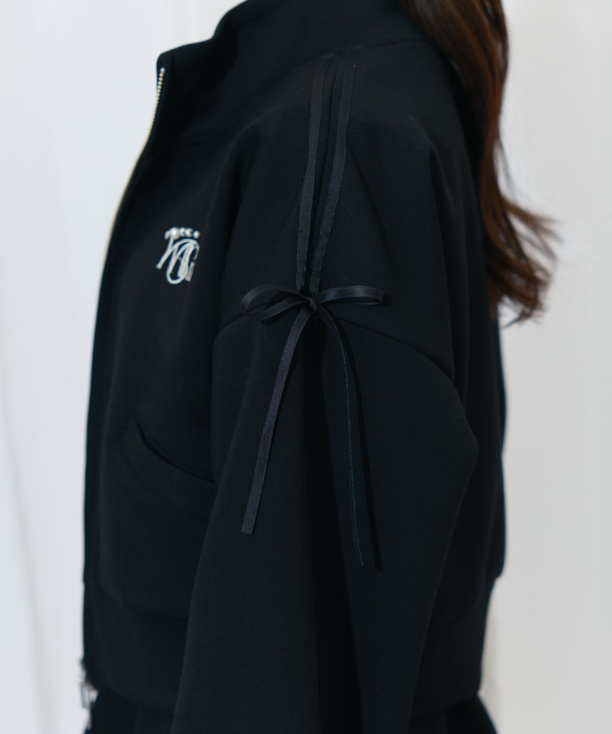 WILLSELECTION「ロゴ刺繍リボントラックジャケット」|パーカー|