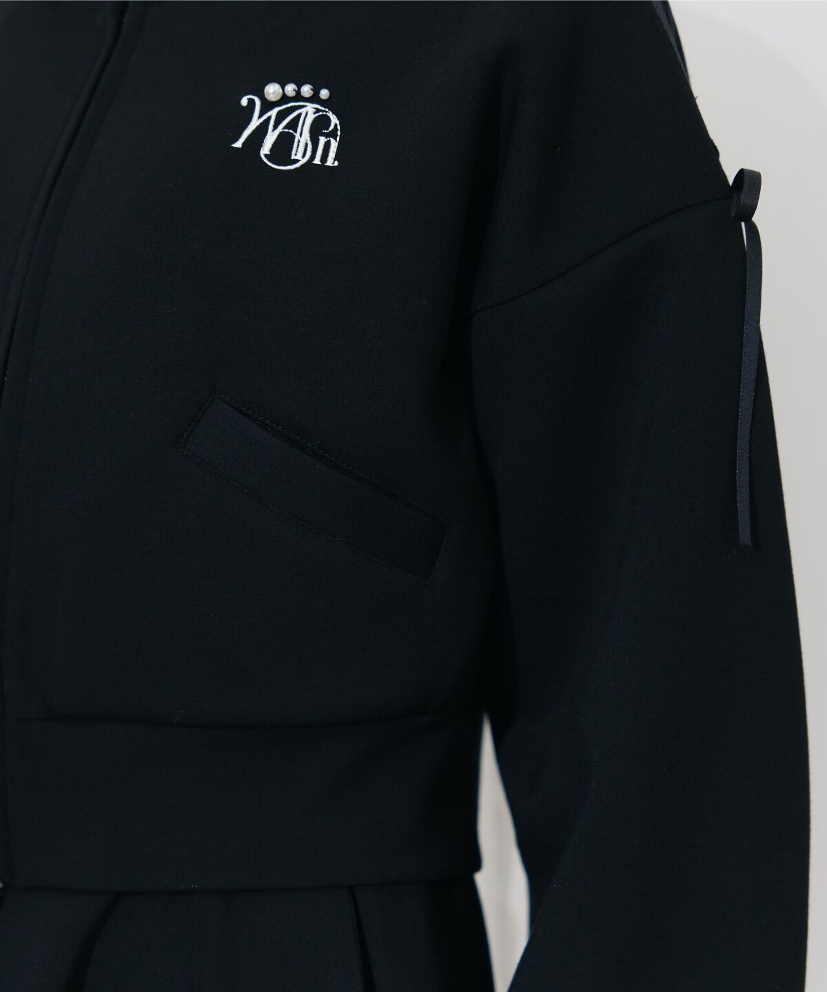 WILLSELECTION「ロゴ刺繍リボントラックジャケット」|パーカー|