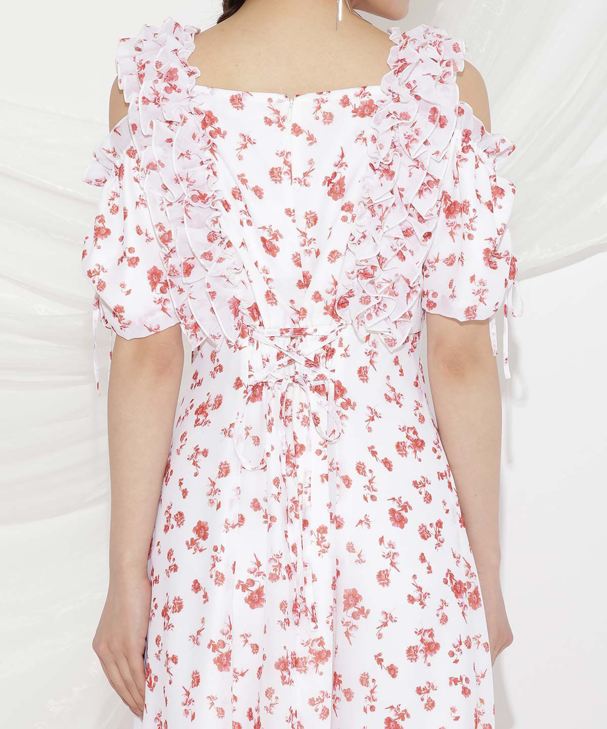 WILLSELECTION「ジュイフラワーフリルワンピース」|ワンピース|