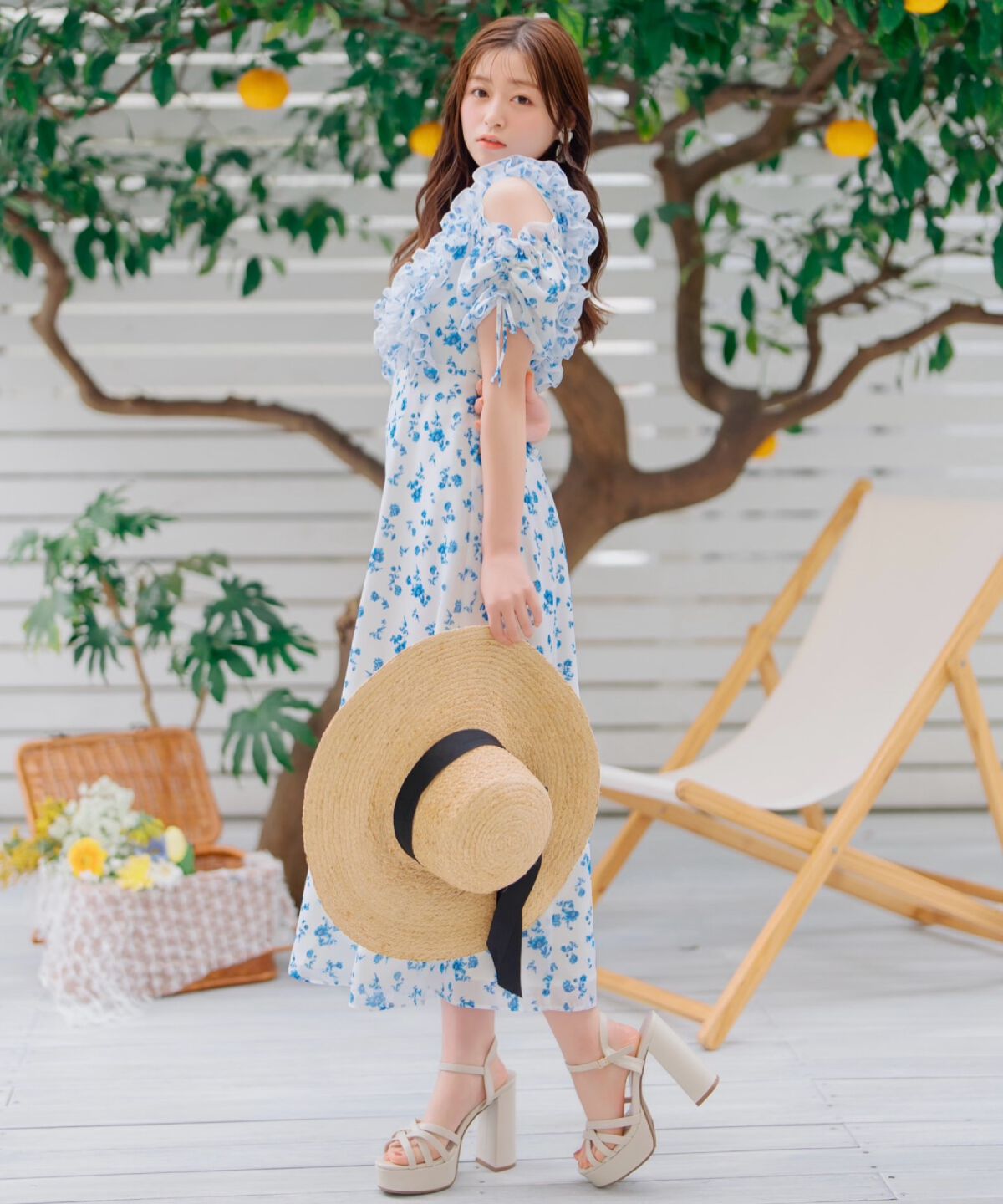 WILLSELECTION「ジュイフラワーフリルワンピース」|ワンピース|