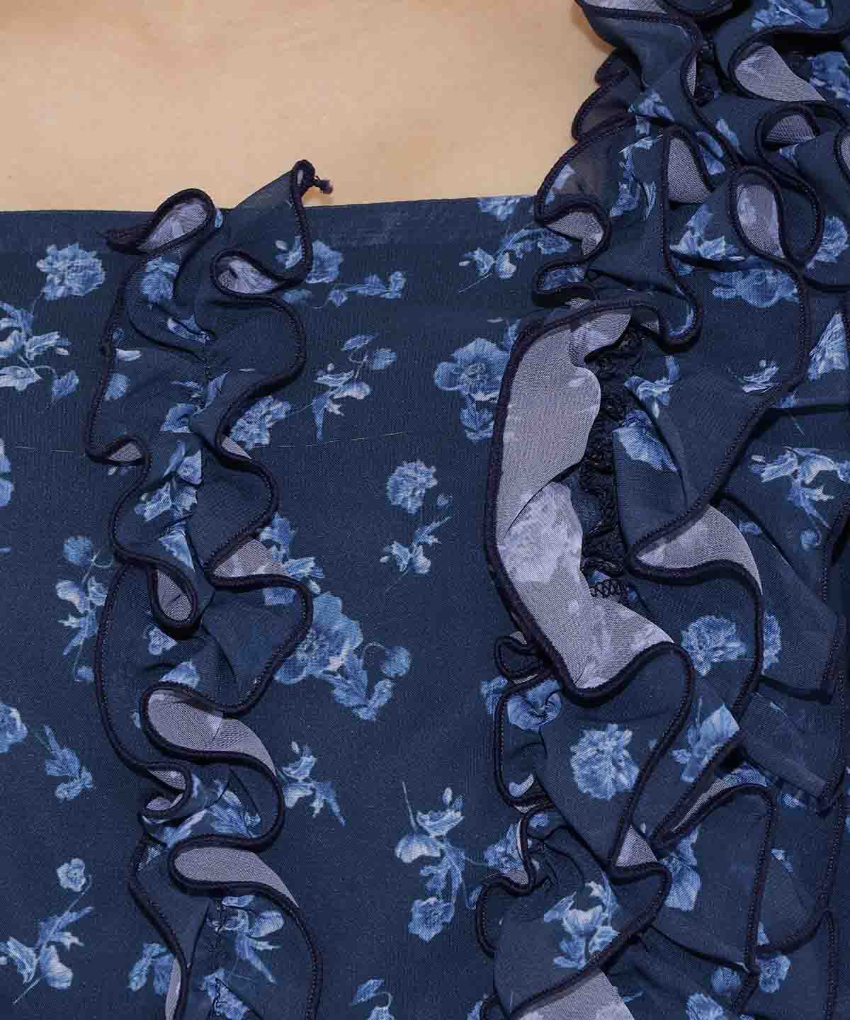 WILLSELECTION「ジュイフラワーフリルワンピース」|ワンピース|