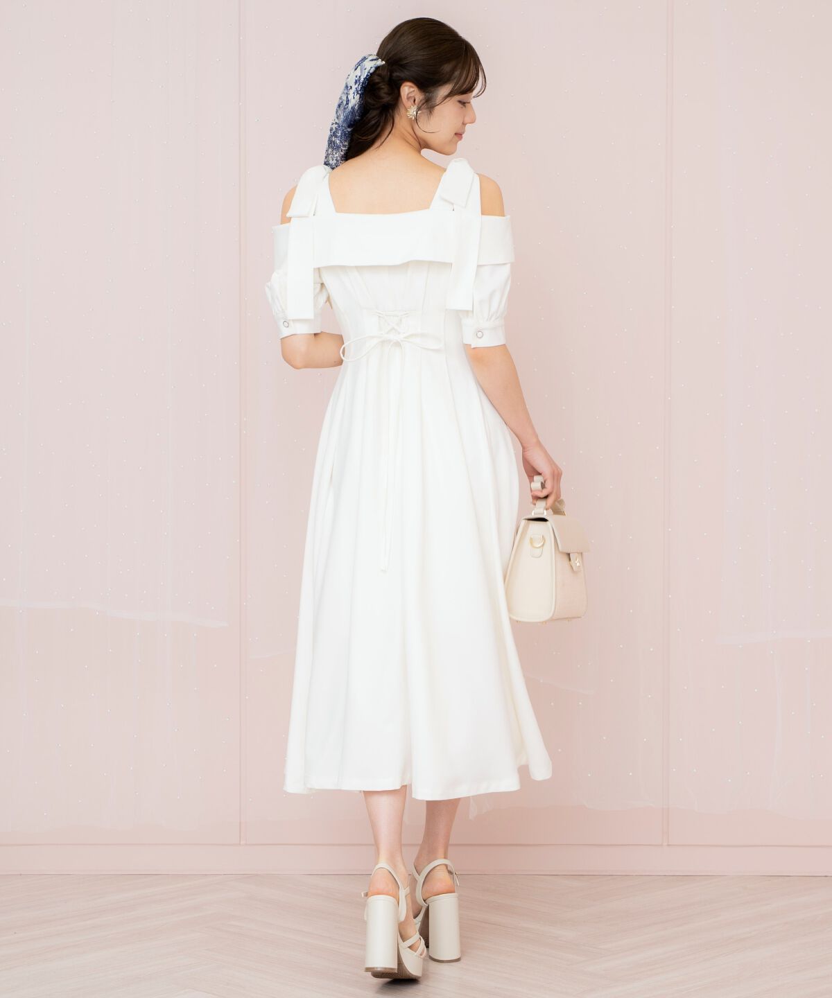 WILLSELECTION「リボンストラップオフショルワンピース」|ワンピース|