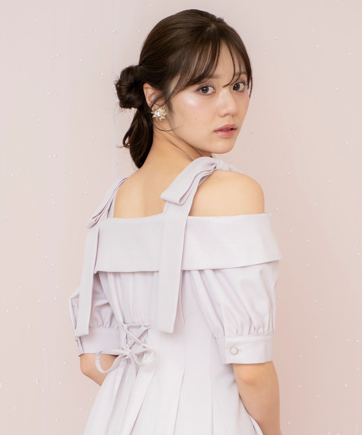 WILLSELECTION「リボンストラップオフショルワンピース」|ワンピース|