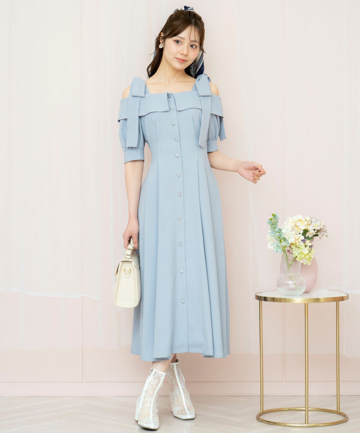 WILLSELECTION「リボンストラップオフショルワンピース」|ワンピース|