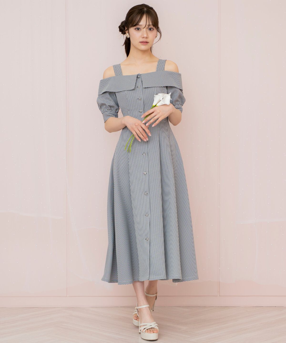 WILLSELECTION「リボンストラップオフショルワンピース」|ワンピース|