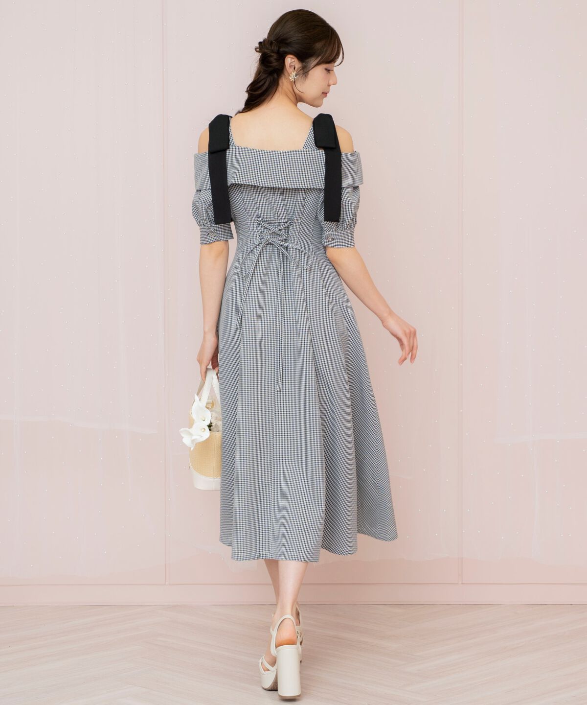 WILLSELECTION「リボンストラップオフショルワンピース」|ワンピース|