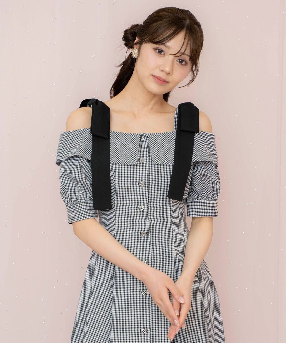 WILLSELECTION「リボンストラップオフショルワンピース」|ワンピース|