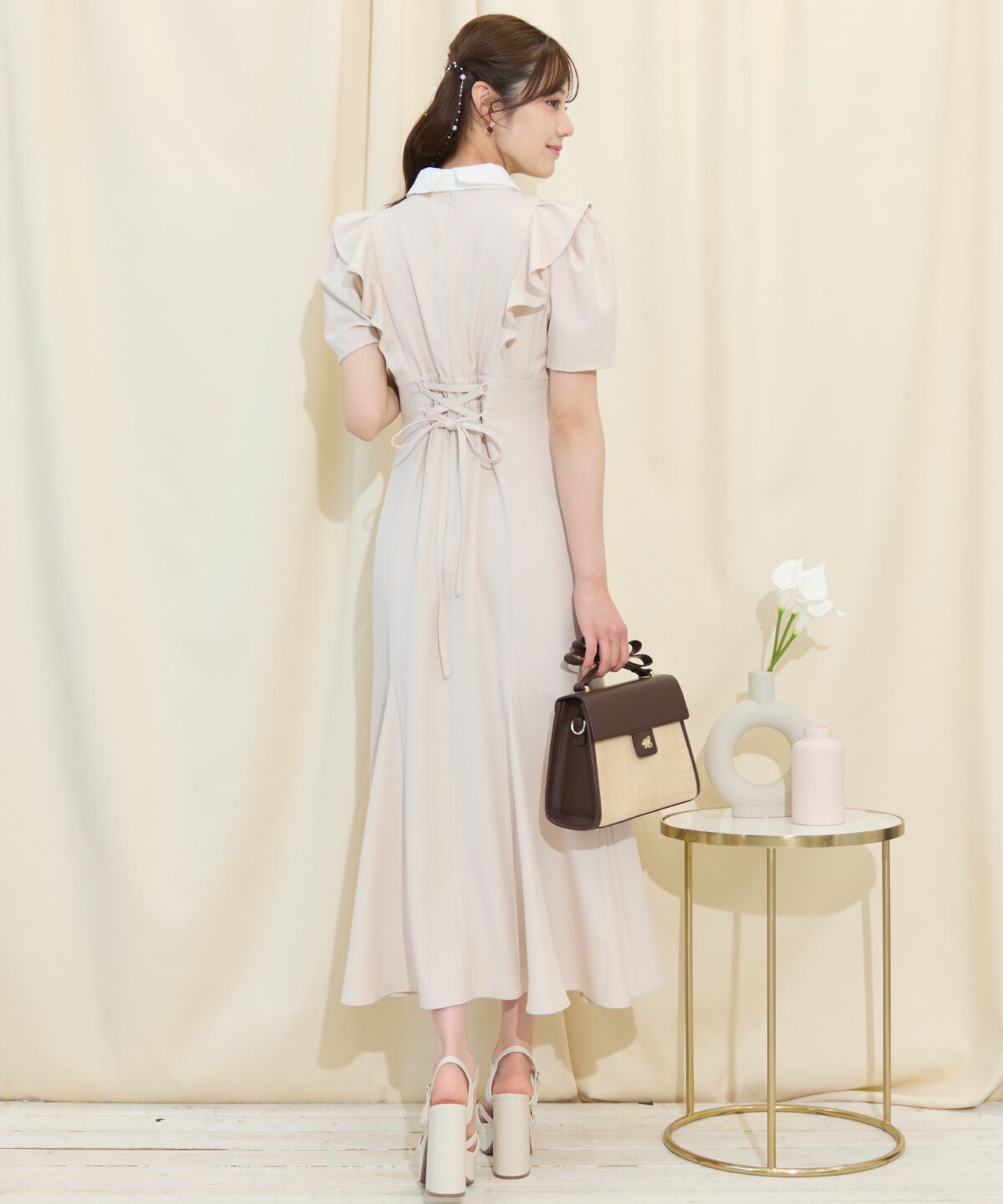 WILLSELECTION「ヨーク切り替えリボンタイマーメイドワンピース」|ワンピース|