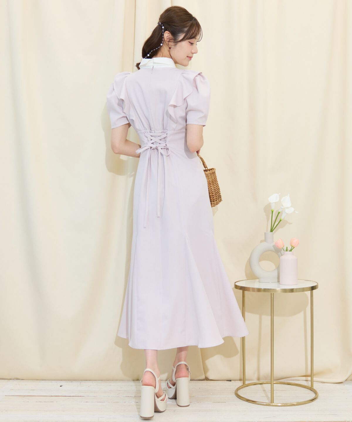 WILLSELECTION「ヨーク切り替えリボンタイマーメイドワンピース」|ワンピース|