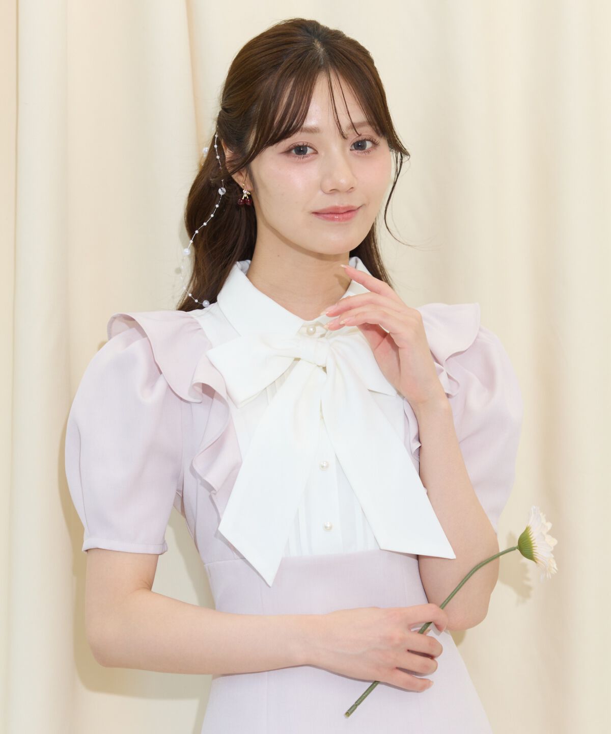 WILLSELECTION「ヨーク切り替えリボンタイマーメイドワンピース」|ワンピース|