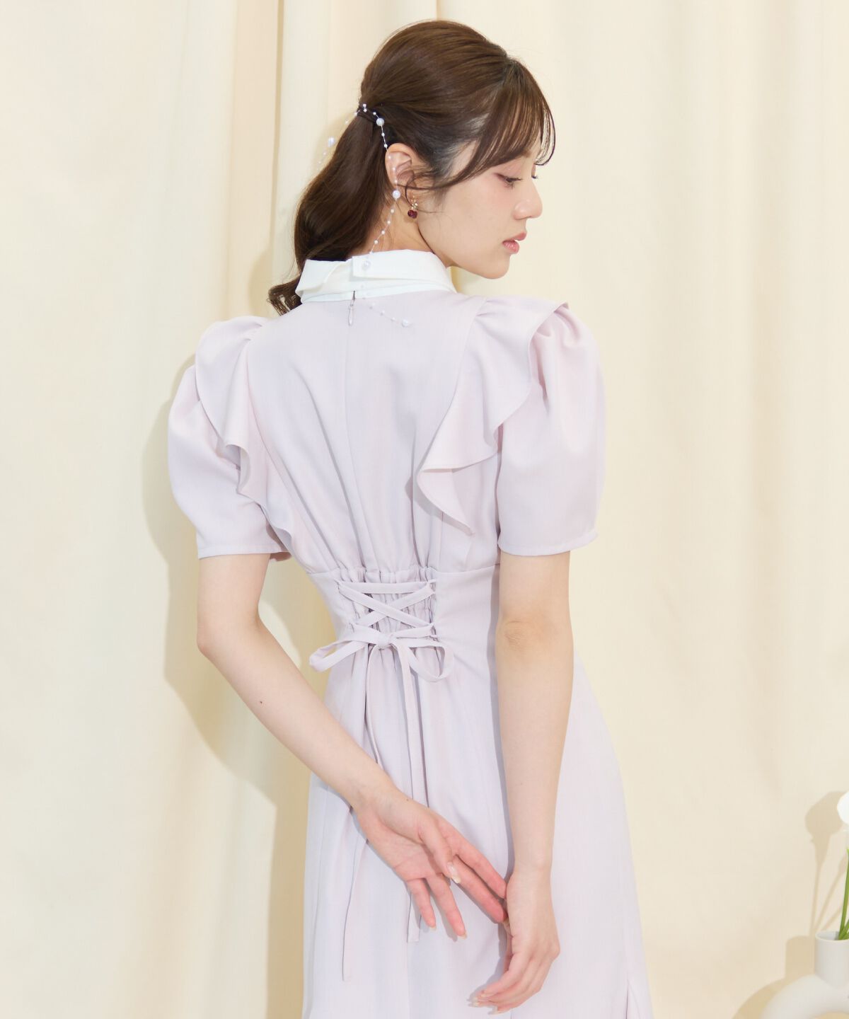 WILLSELECTION「ヨーク切り替えリボンタイマーメイドワンピース」|ワンピース|