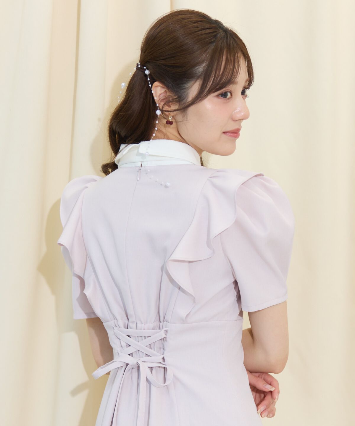 WILLSELECTION「ヨーク切り替えリボンタイマーメイドワンピース」|ワンピース|