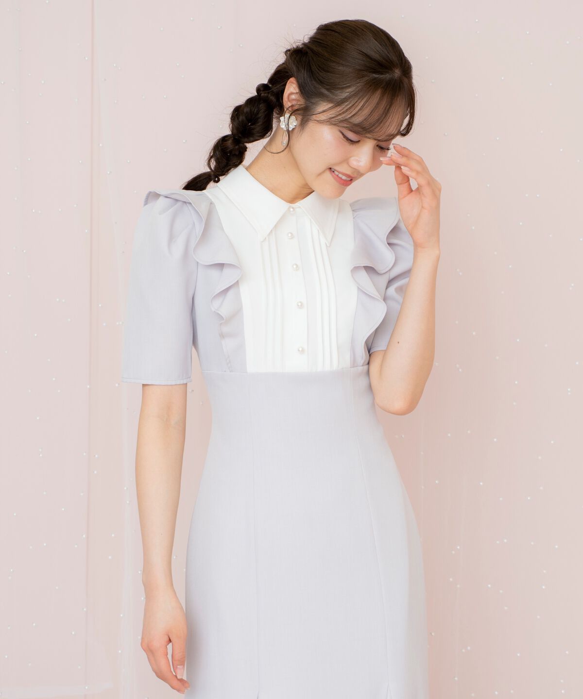 WILLSELECTION「ヨーク切り替えリボンタイマーメイドワンピース」|ワンピース|