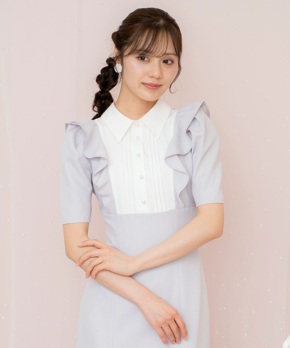 WILLSELECTION「ヨーク切り替えリボンタイマーメイドワンピース」|ワンピース|