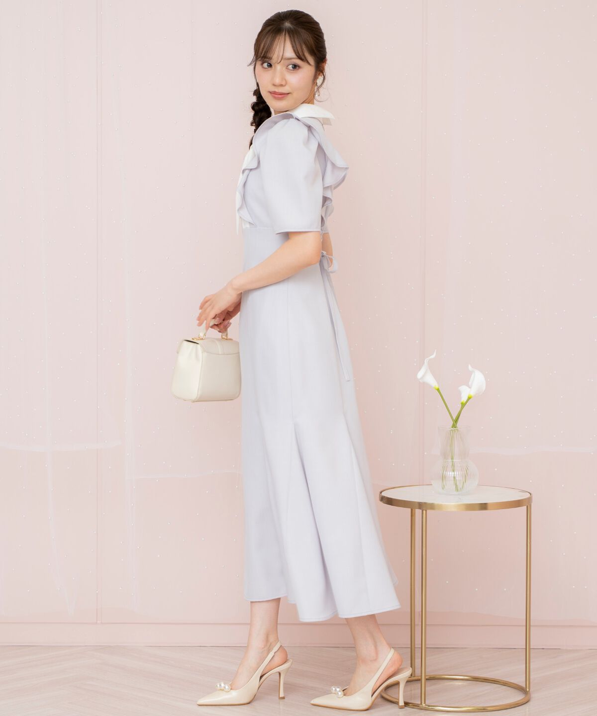 WILLSELECTION「ヨーク切り替えリボンタイマーメイドワンピース」|ワンピース|