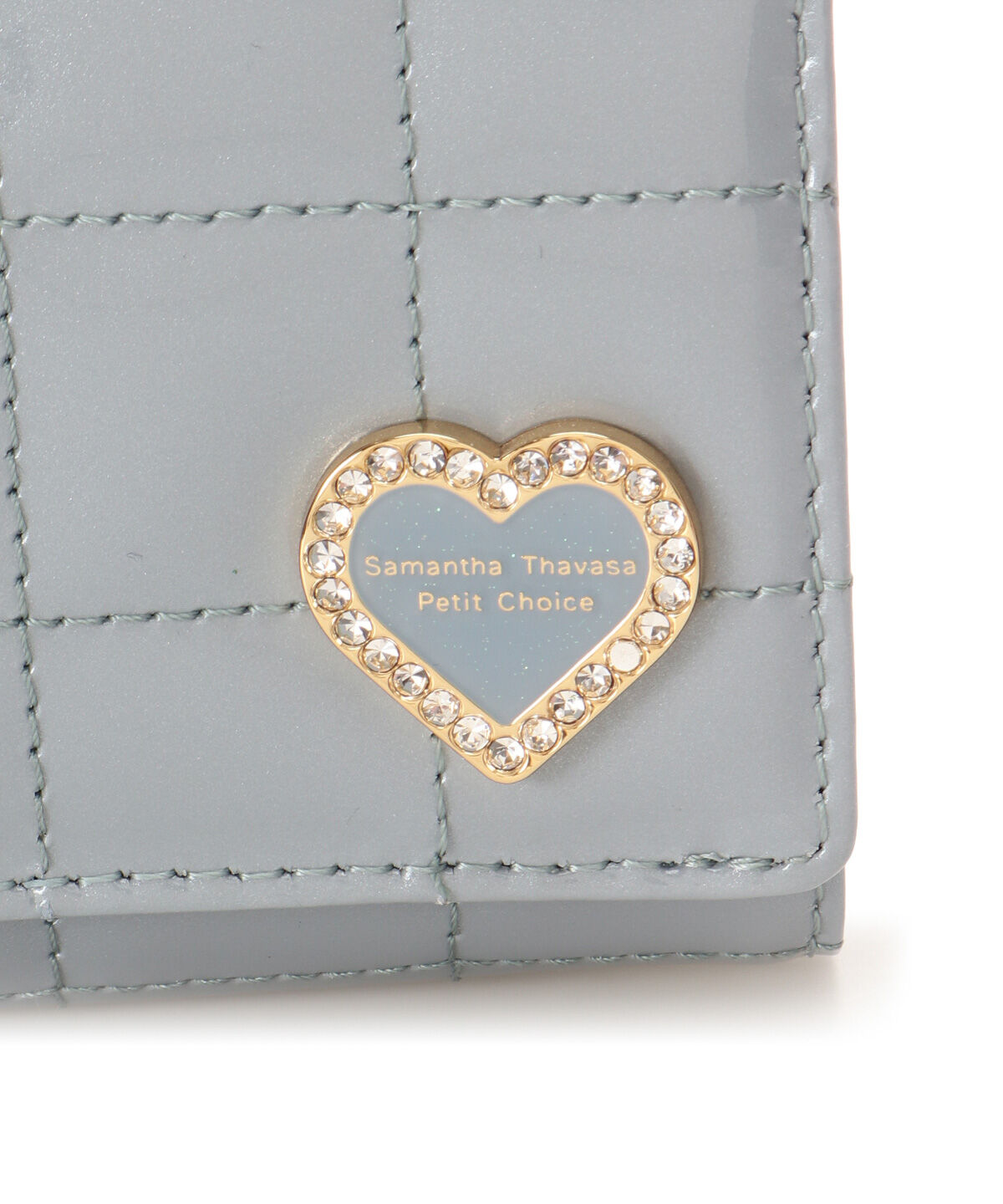 Samantha Thavasa Petit Choice「エナメルキルティング がま口折財布」|財布|