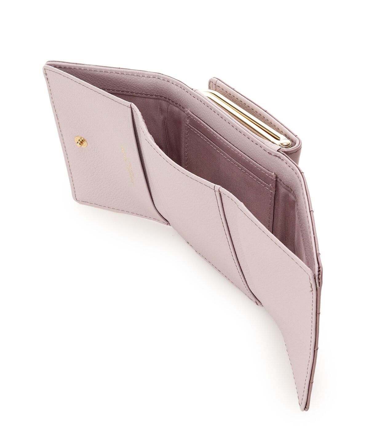 Samantha Thavasa Petit Choice「エナメルキルティング がま口折財布」|財布|