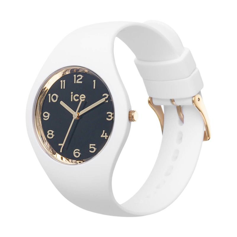 ICE-WATCH「〈ICE-WATCH(ｱｲｽｳｫｯﾁ)〉ICE glam ﾎﾜｲﾄ ﾌﾞﾗｯｸ S37」|腕時計|