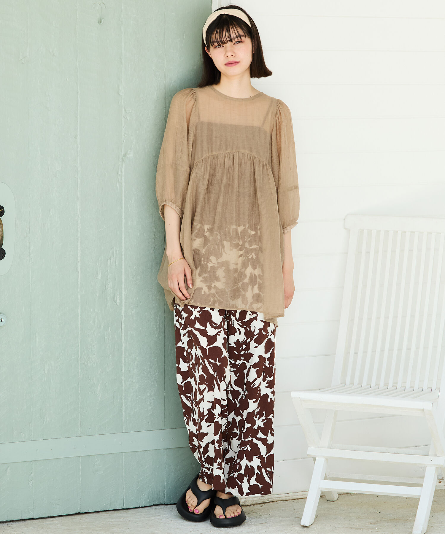 ORiental TRaffic「【リカバリーサンダル】パデットトングサンダル/OT3219 トング サンダル 人気 売れてる トレンド 軽い」|サンダル|