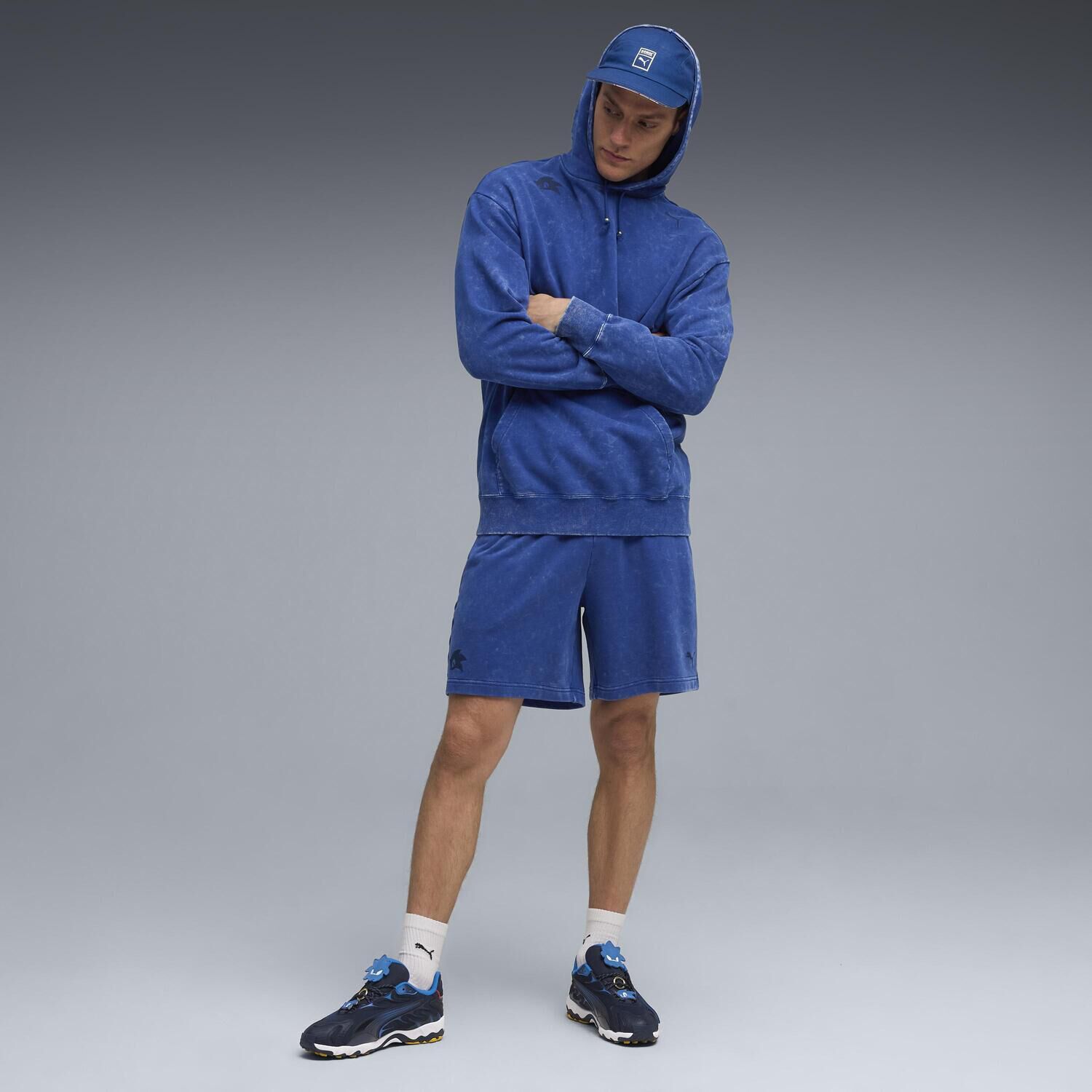 PUMA「【PUMA ｳｪｱ】M SONIC RELAXED GRAPHIC HOODIE」|ポロシャツ|